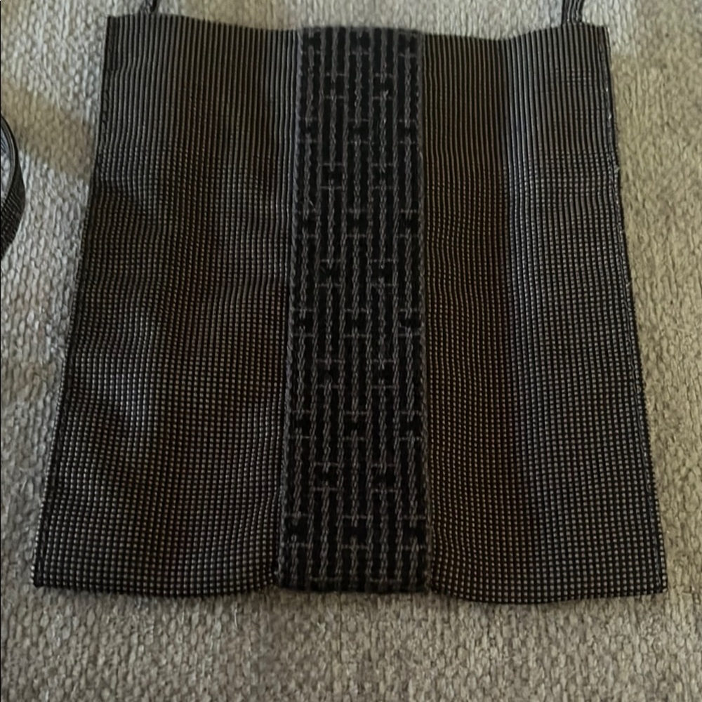 Hermes Brown and Black Herline Pochette Tote Mini Bag - Picture 2 of 9